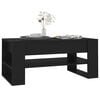 vidaXL Coffee Table Black 102x55x45 cm Engineered Wood