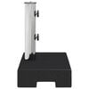 vidaXL Parasol Base Granite 25 kg Rectangular Black