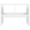 vidaXL Side Table White 60x40x45 cm Engineered Wood