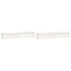 vidaXL Garden Planters 2 pcs White Solid Wood Pine