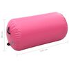vidaXL Inflatable Gymnastic Roll with Pump 120x90 cm PVC Pink