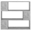 vidaXL Book Cabinet Room Divider Concrete Grey 100x24x94 cm