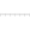 vidaXL Garden Fence with Spear Top Steel 1005x60 cm Black