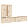 vidaXL 4 Piece TV Cabinet Set Solid Wood Pine