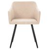 vidaXL Dining Chairs 2 pcs Cream Fabric
