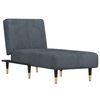 vidaXL Chaise Longue Dark Grey Velvet