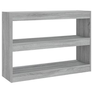 vidaXL Bookcase | Grey sonoma | Engineered wood | 100x30x72 cm