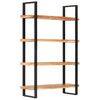 vidaXL 4-Tier Bookcase 120x40x180 cm Solid Acacia Wood