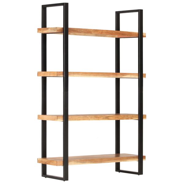 vidaXL 4-Tier Bookcase 120x40x180 cm Solid Acacia Wood