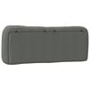 vidaXL Headboard Cushion "Hvar" Dark Grey 137 cm Double Fabric