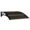 vidaXL Door Canopy Black 100x75 cm Polycarbonate