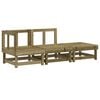 vidaXL 3 Piece Garden Lounge Set Impregnated Wood Pine