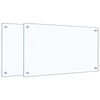 vidaXL Kitchen Backsplashes 2 pcs Transparent 70x40 cm Tempered Glass