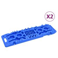 vidaXL Traction Boards 2 pcs Blue 107x31x7 cm Nylon