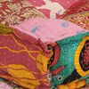vidaXL Modular Pouffe with Pillow Patchwork Fabric