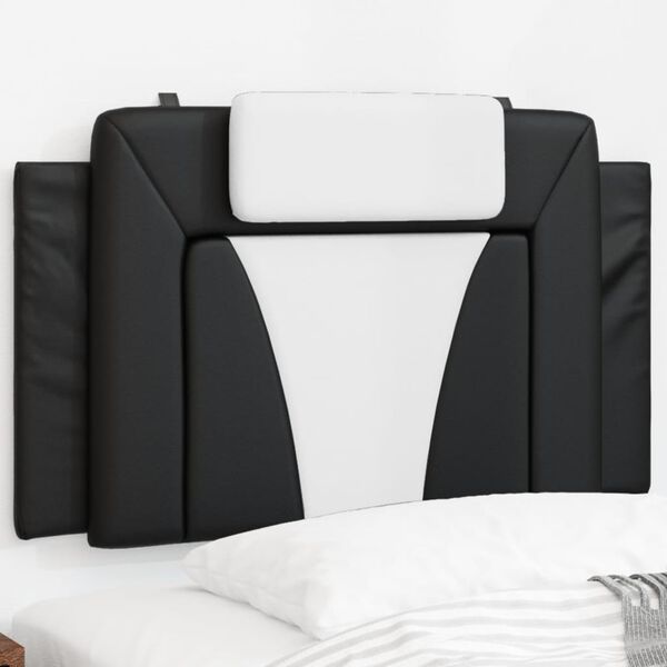 vidaXL Headboard Cushion "Viana" Black and White 90 cm Faux Leather