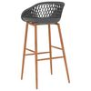 vidaXL Bar Chairs 4 pcs Grey