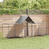 vidaXL Chicken Coop 3x1x1.5 m Galvanised Steel