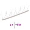 vidaXL Bird & Pigeon Spikes Set | Silver | Stainless steel | Set of 6