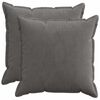 vidaXL Cushion Cover 2 pcs HOUTEN Dark Grey 80 x 80 cm Corduroy
