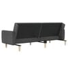 vidaXL 2-Seater Sofa Bed Dark Grey Fabric
