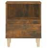 vidaXL Bedside Cabinets 2 pcs Smoked Oak 40x35x50 cm