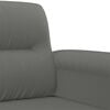 vidaXL 4 Piece Sofa Set with Cushions Dark Grey Microfibre Fabric