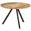 vidaXL Wooden Dining Table | Brown and Black