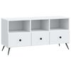 vidaXL TV Cabinet with Drawer White 102 x 34.5 x 50 cm Engineered Wood