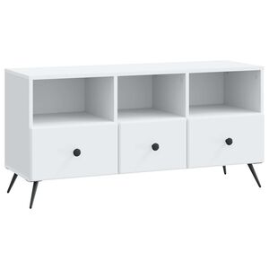 vidaXL TV Cabinet with Drawer White 102 x 34.5 x 50 cm Engineered Wood