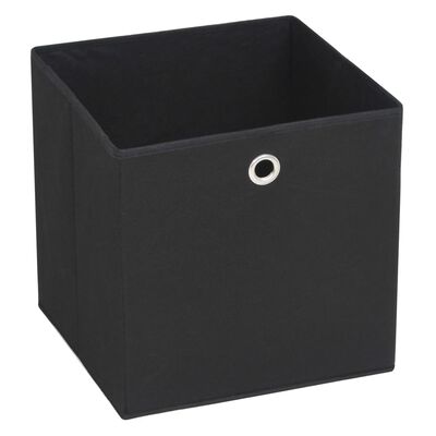 vidaXL Storage Boxes 10 pcs Non-woven Fabric 32x32x32 cm Black