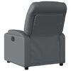 vidaXL Massage Recliner Chair Grey Faux Leather