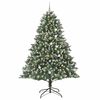 vidaXL Artificial Christmas Tree with 300 LEDs with Stand Green 240 cm
