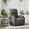vidaXL Massage Recliner Chair Grey Faux Leather