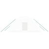 vidaXL Greenhouse with Steel Frame White 12 m² 6x2x2.85 m
