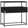 vidaXL Console Table Black 75x40x75 cm Engineered Wood
