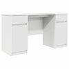 vidaXL Desk with Drawer White 140 x 49 x 76 cm Engineered wood