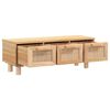 vidaXL Coffee Table Brown 80x40x30 cm Engineered Wood&Solid Wood Pine