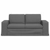 vidaXL Sofa Dark Grey 182 x 80 x 82 cm Fabric