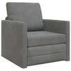 vidaXL Sofa Bed Dark Grey 74 x 77 x 81 cm Velvet