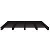 vidaXL Pallet Bed without Mattress Black Double Solid Wood