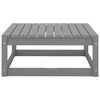 vidaXL 2 Piece Garden Lounge Set with Cushions Grey Solid Pinewood