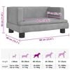 vidaXL Dog Bed Light Grey 60x40x30 cm Velvet