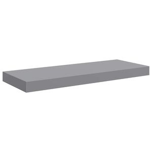 vidaXL Floating Wall Shelf Grey 60x23.5x3.8 cm MDF