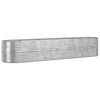 vidaXL Garden Raised Bed Galvanised Steel 368x80x68 cm Silver