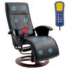 vidaXL Massage Chair Black Faux Leather