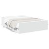 vidaXL Bed Frame with Drawers without Mattress White 135x190 cm