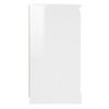 vidaXL Sideboards 2 pcs High Gloss White Engineered Wood
