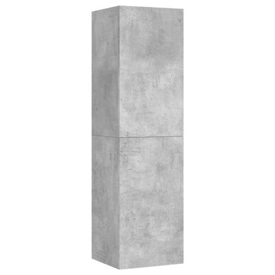 vidaXL TV Cabinet Concrete Grey 30.5x30x110 cm Engineered Wood