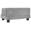 vidaXL Kids Sofa Light Grey 60x40x30 cm Velvet